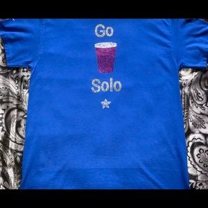 BLING SOLO CUP TEE SZ M